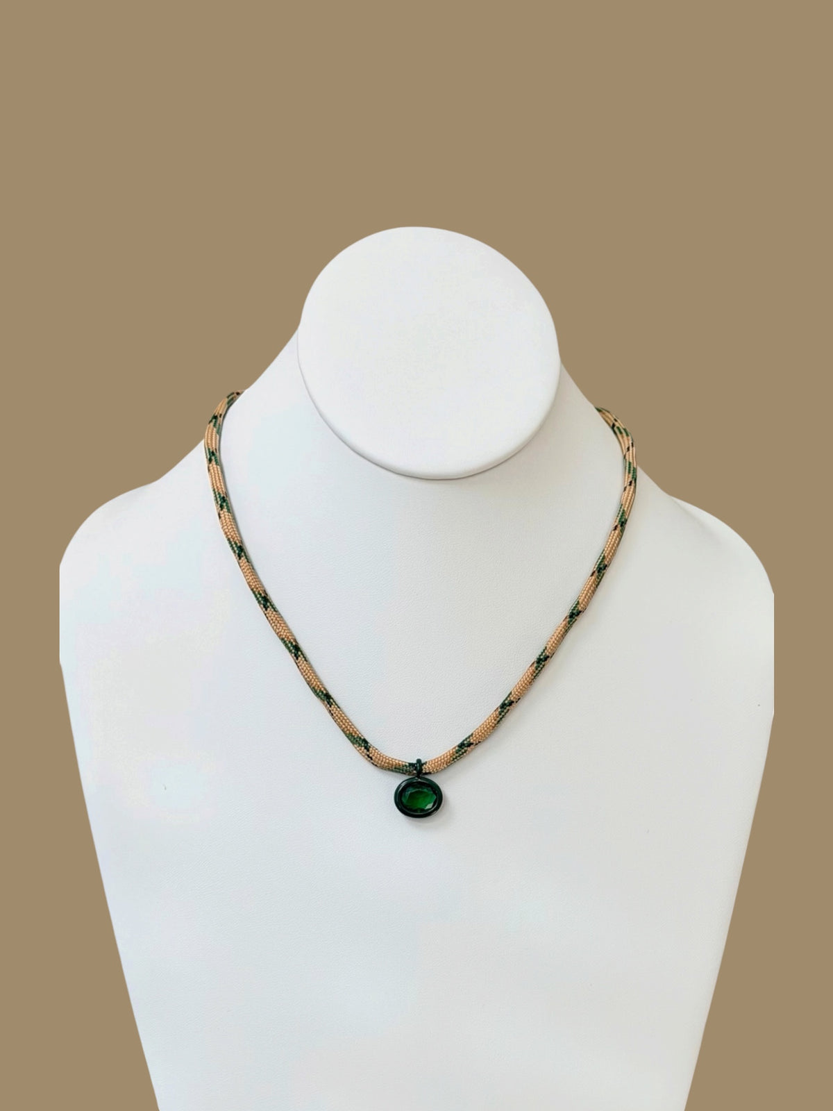 The Luxe Cord Necklace: Various Paracords with a faceted gemstone like pendant