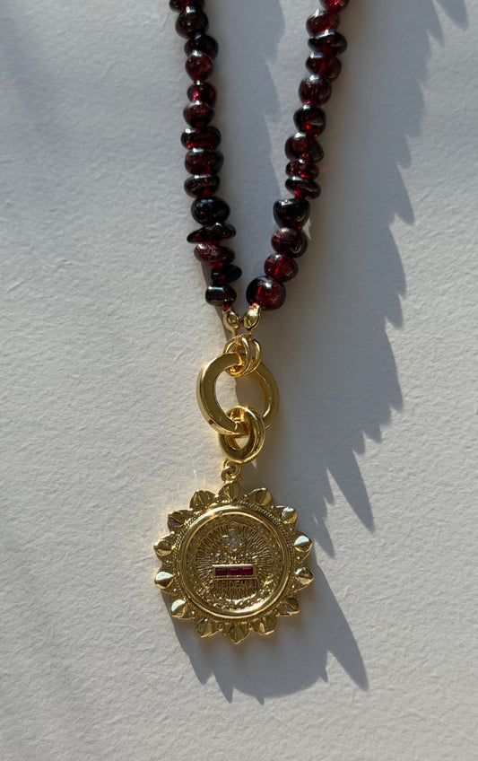 The Honor Garnet Necklace