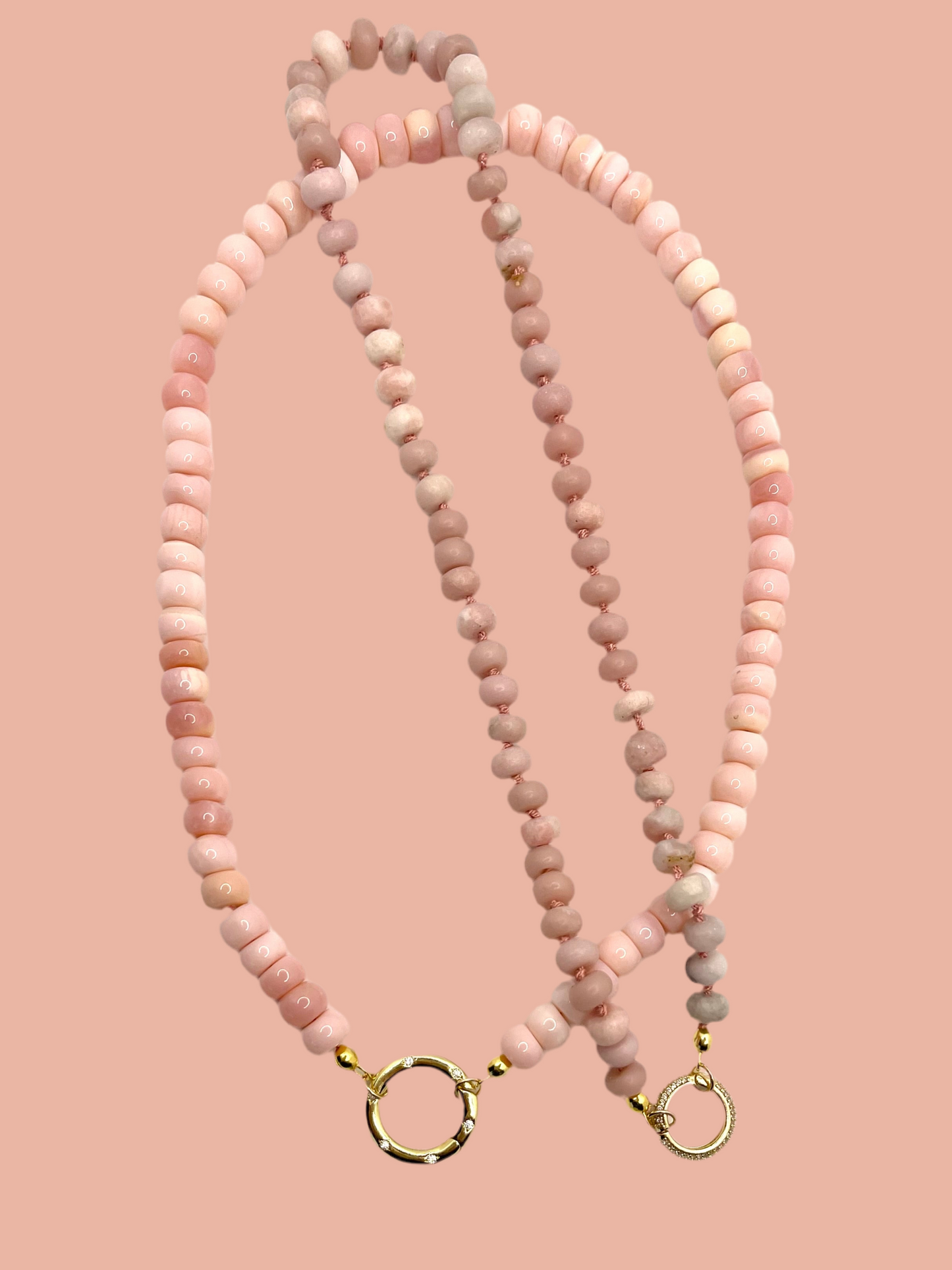 Muted Pink Opal Necklace