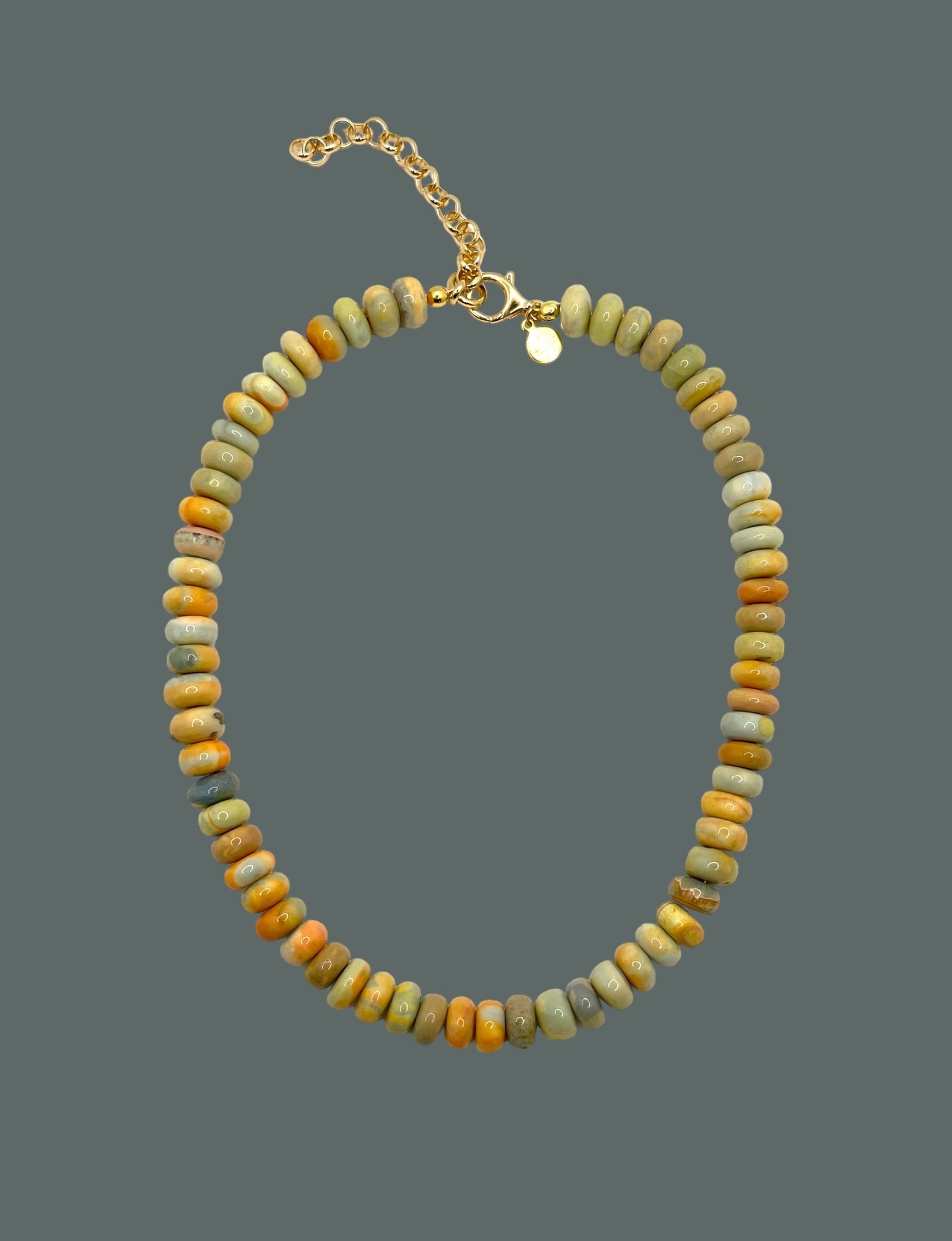 Harvest Moon Opal Necklace in 2 Options: Large Beads or Smaller Beads