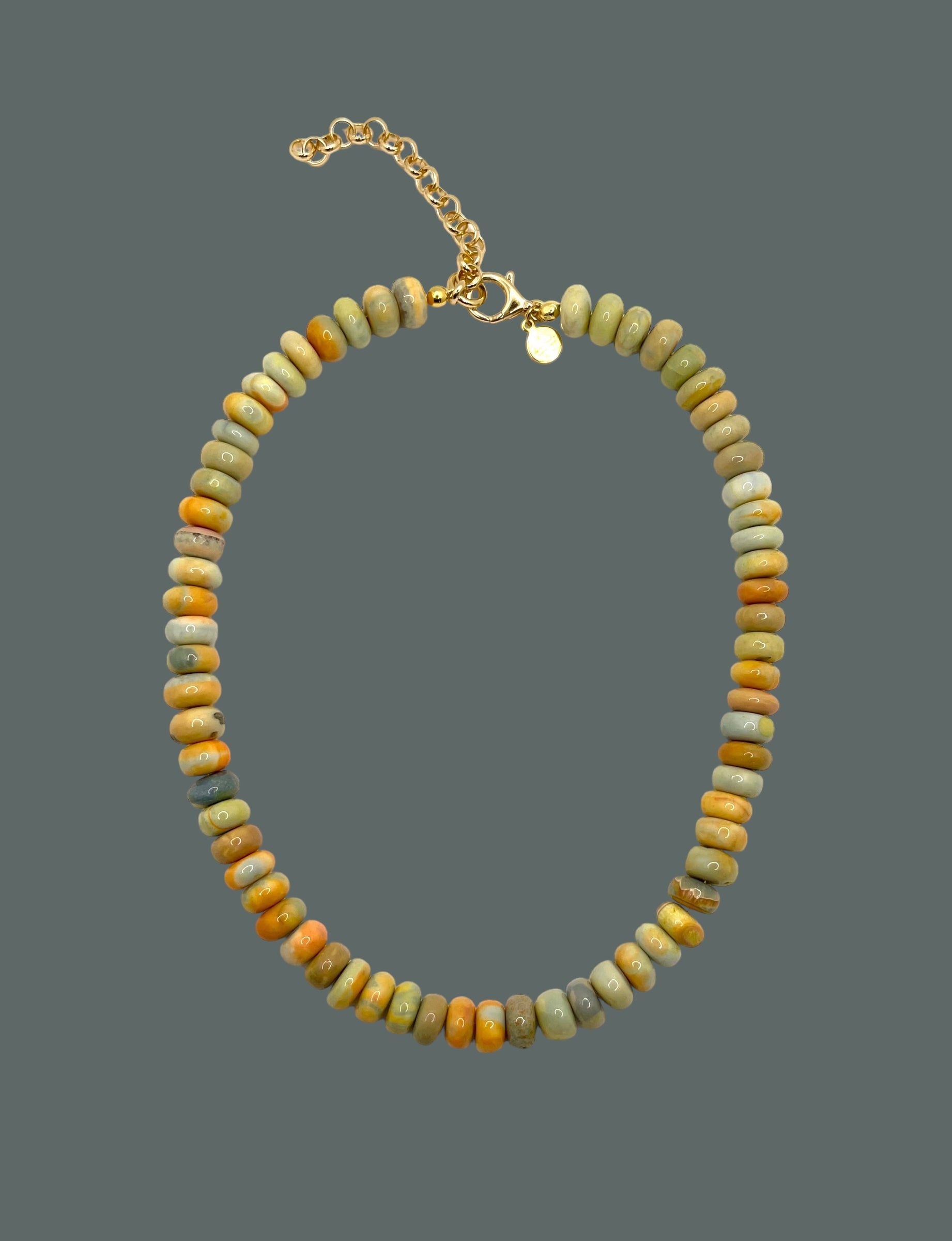 Harvest Moon Opal Necklace in 2 Options: Large Beads or Smaller Beads