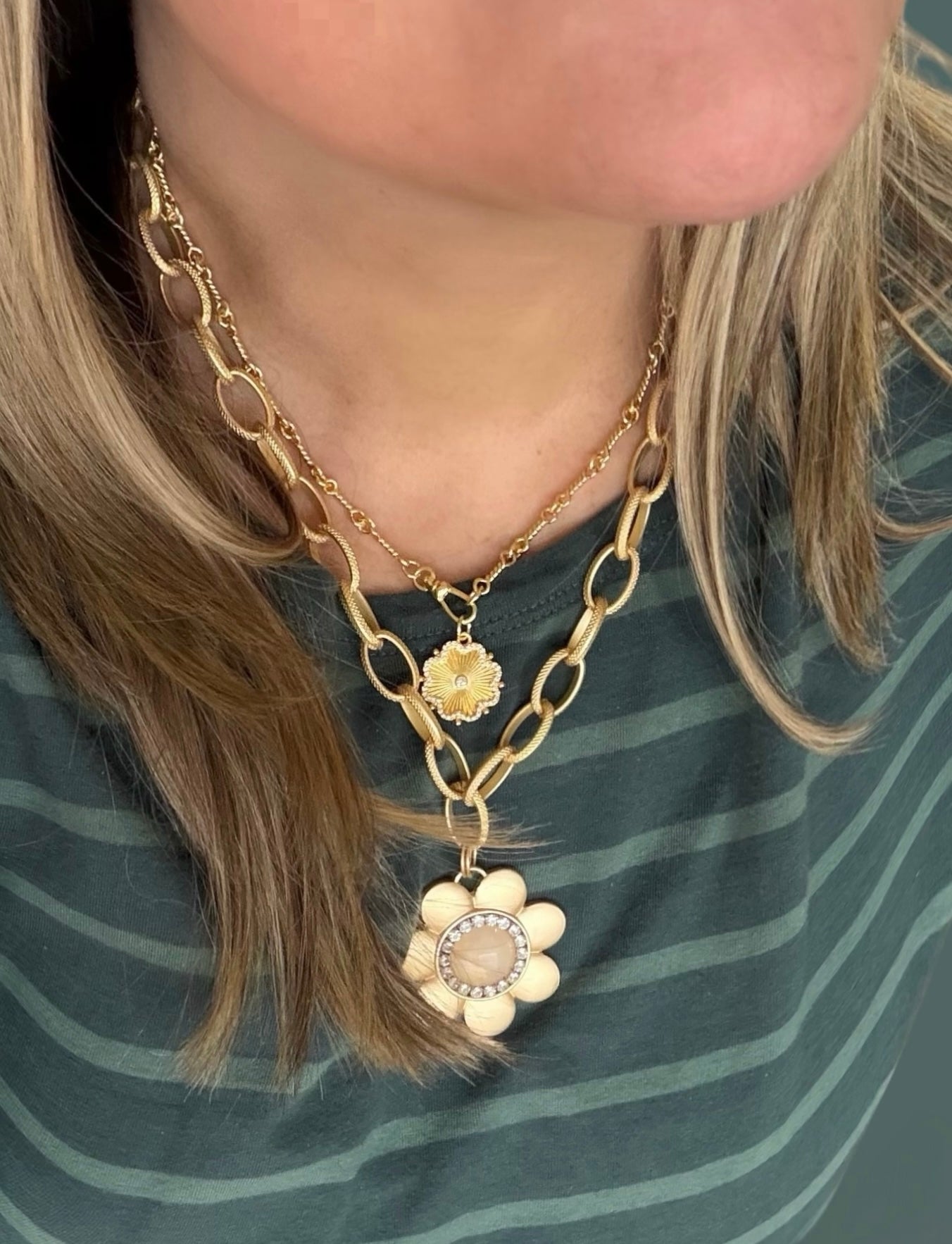 The Daisy Gem Center Necklace: 3 Options