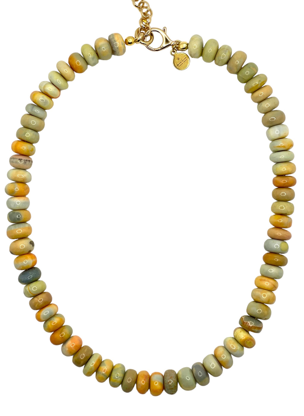 Harvest Moon Opal Necklace in 2 Options: Large Beads or Smaller Beads