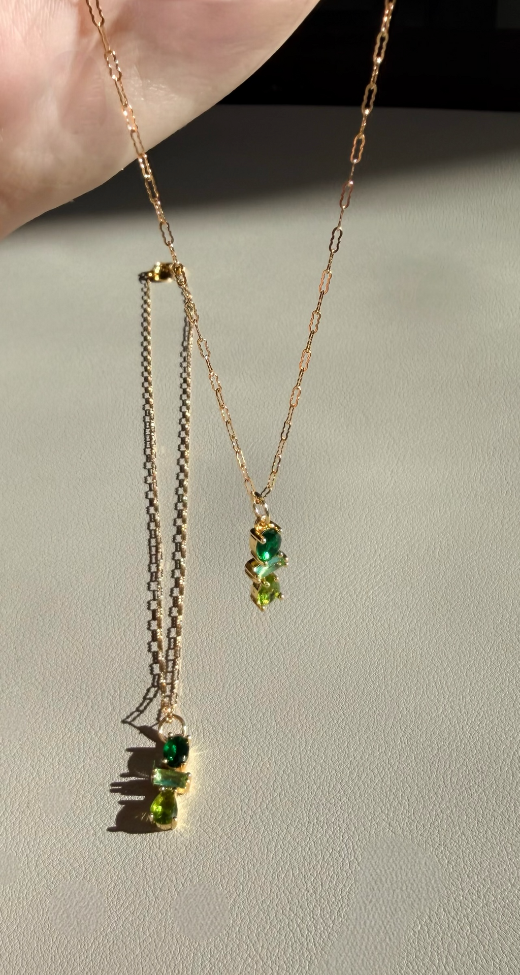The Greenlight Pendant Necklace 14/20 Gold Filled Chain