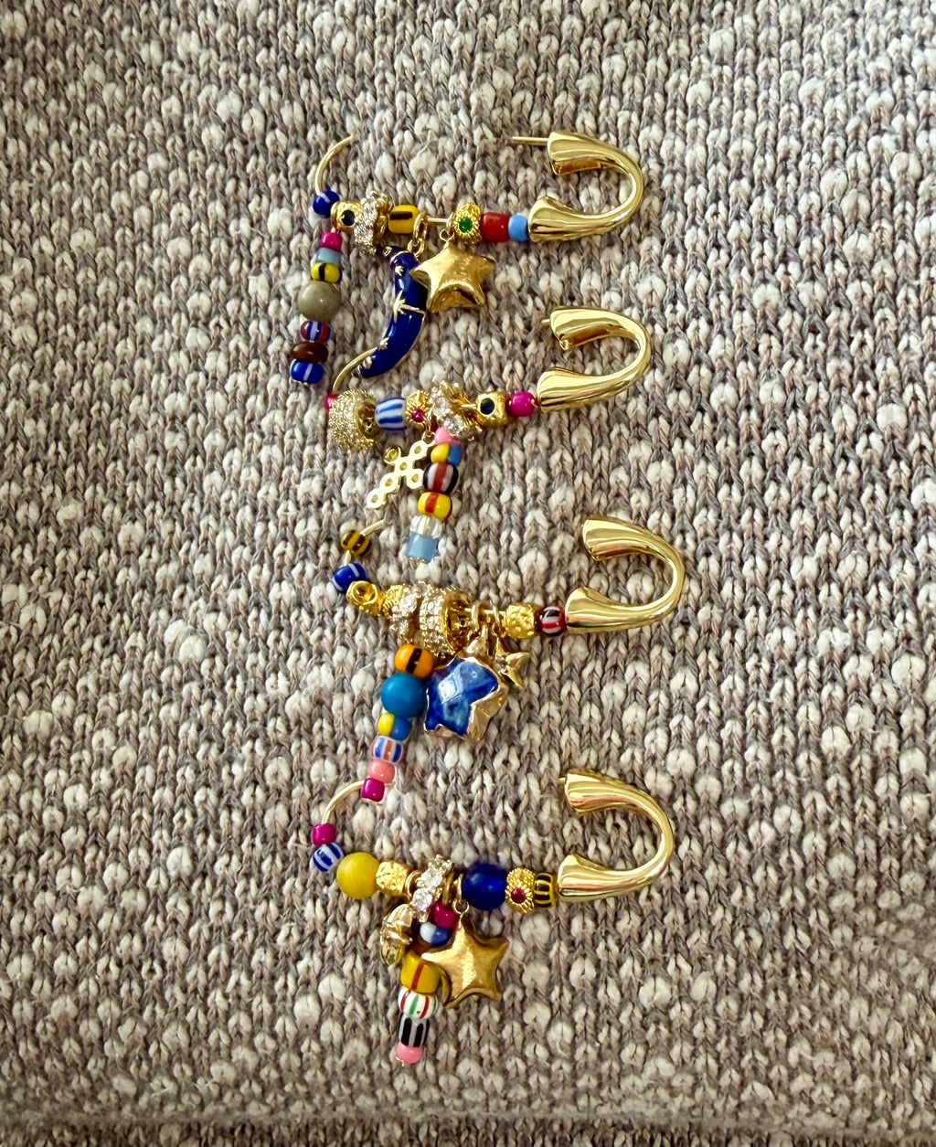 Collected Charms Brooch Pins: 4 Styles