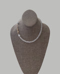 Bijou de Lune Necklace: High quality Moonstone beads, Baroque Pearls and a double bow gold clasp Wear 3 different ways OOAK