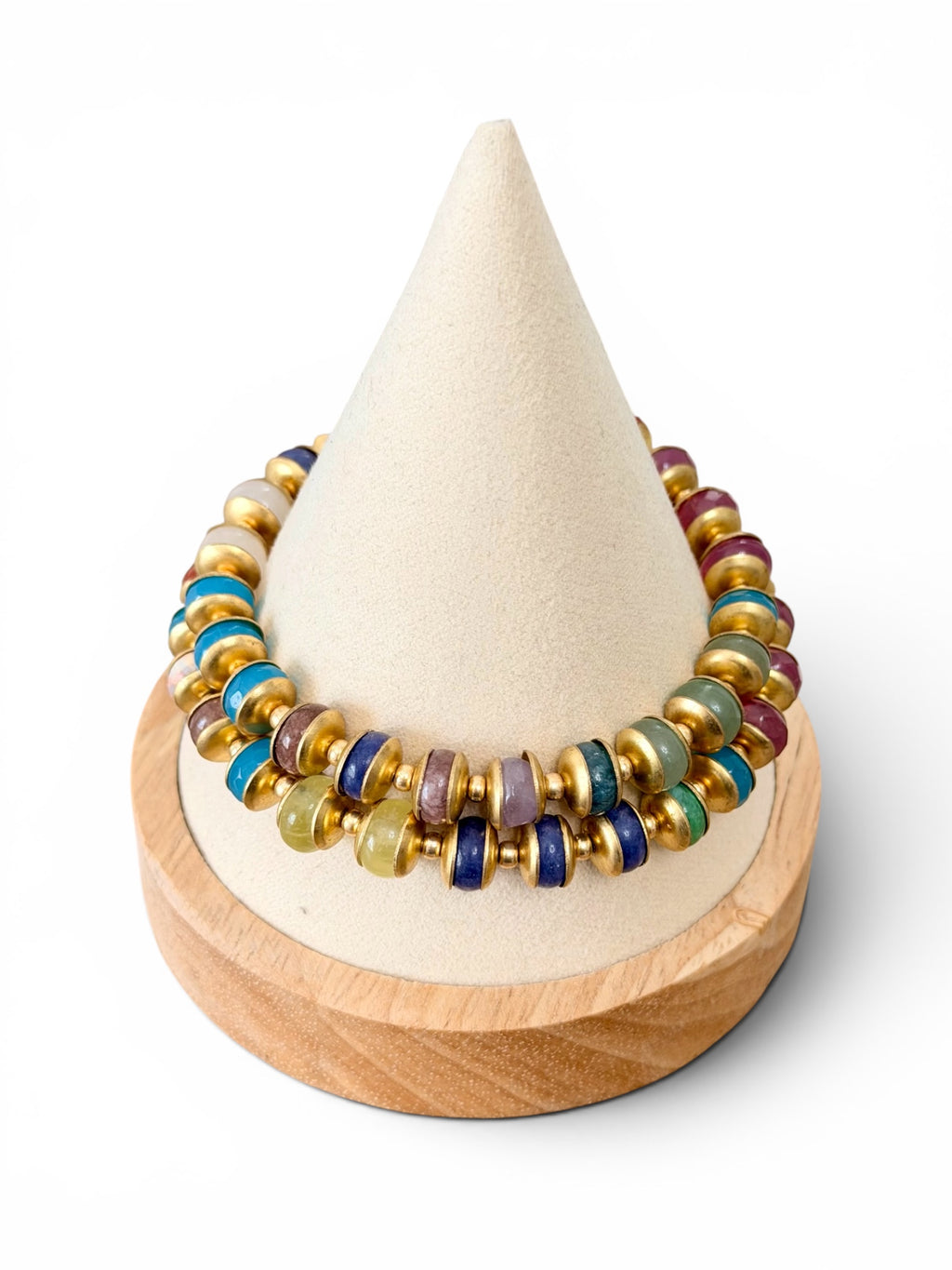 Gathered Joy Bracelet: Mixed Gemstones. Choose One based on size
