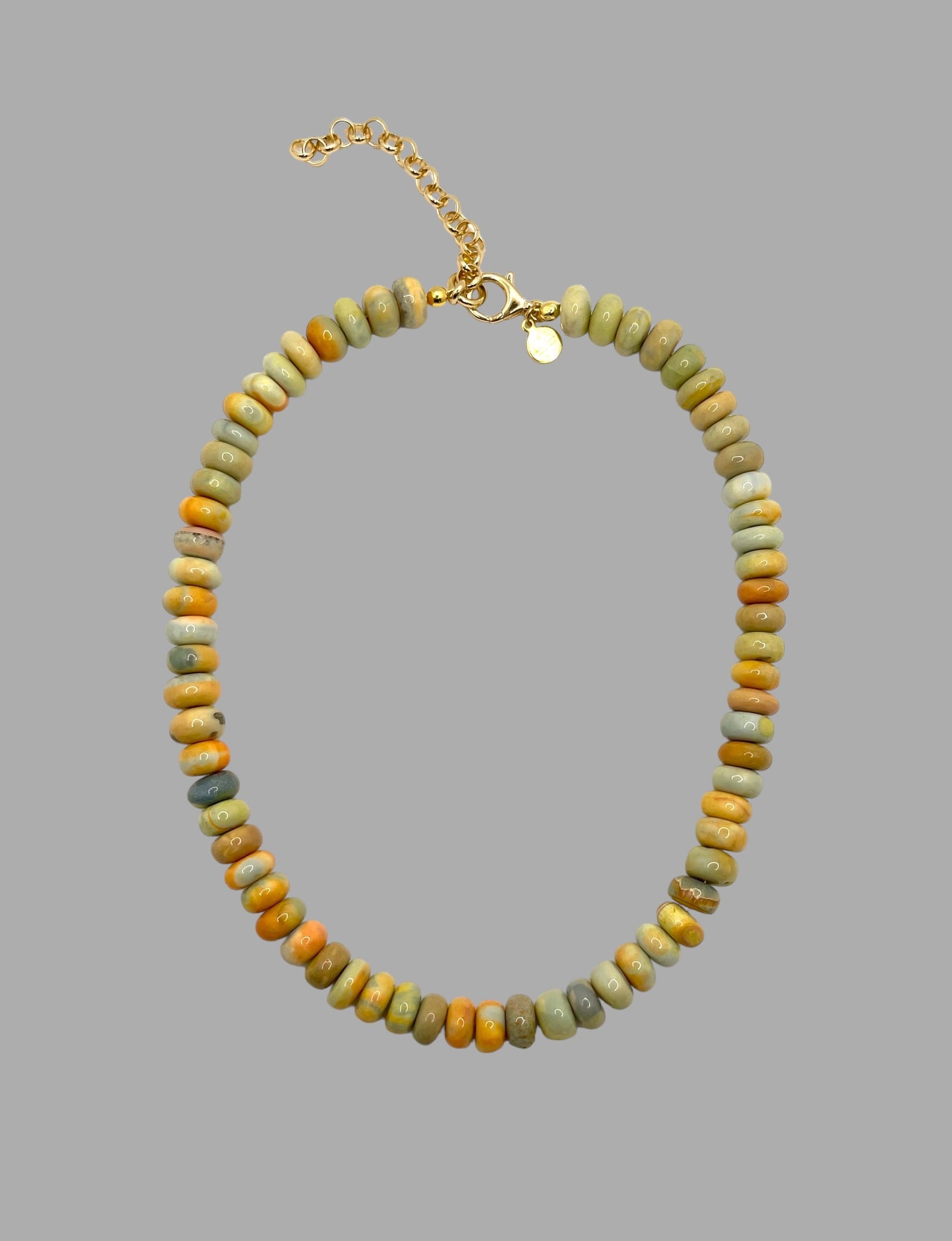 Harvest Moon Opal Necklace in 2 Options: Large Beads or Smaller Beads