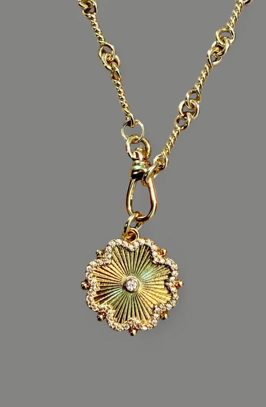 The Gilded Flower Necklace OOAK