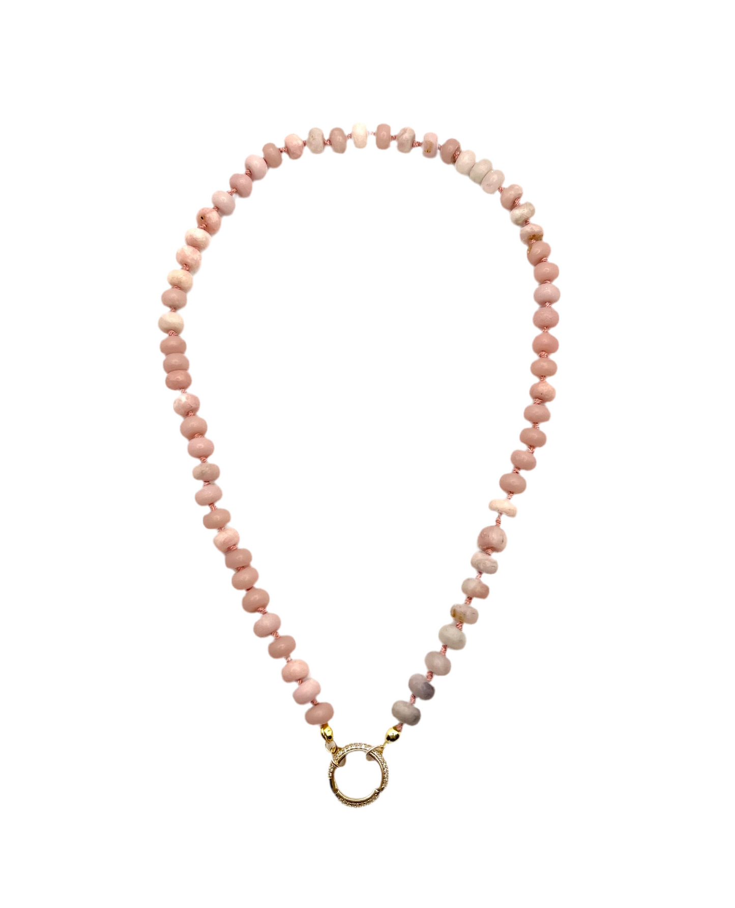 Muted Pink Opal Necklace