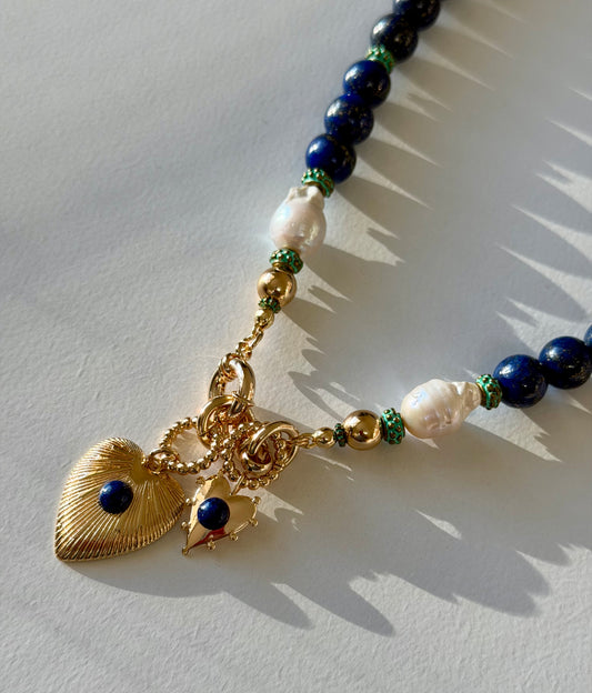 Lapis Devotion Necklace OOAK