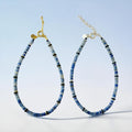 Blue Horizon Necklace: Blue Aventurine and London Blue Topaz accented with gold or silver