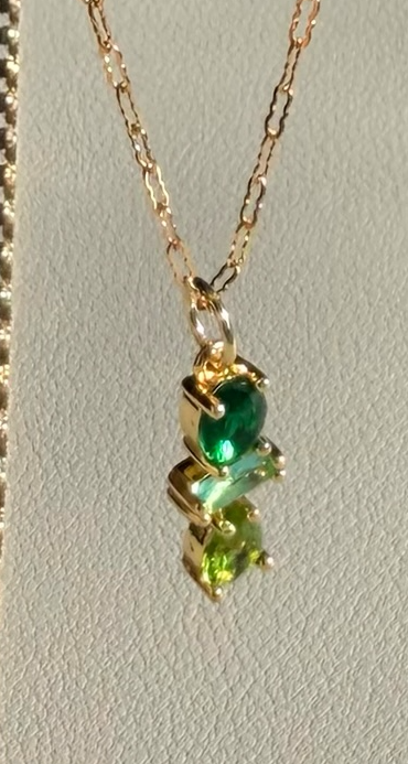 The Greenlight Pendant Necklace 14/20 Gold Filled Chain