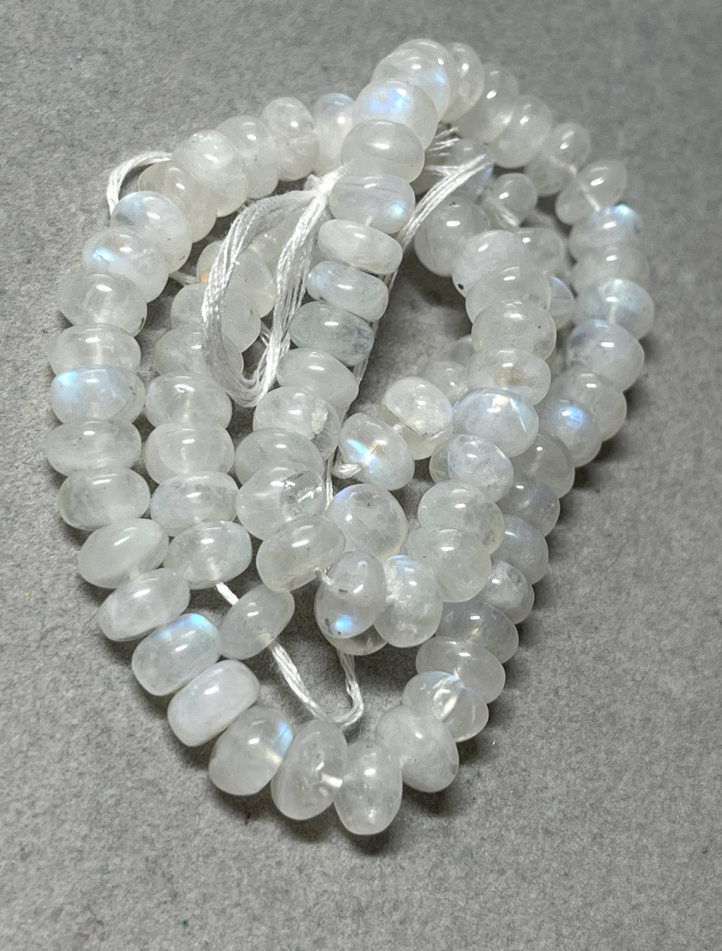 Bijou de Lune Necklace: High quality Moonstone beads, Baroque Pearls and a double bow gold clasp Wear 3 different ways OOAK