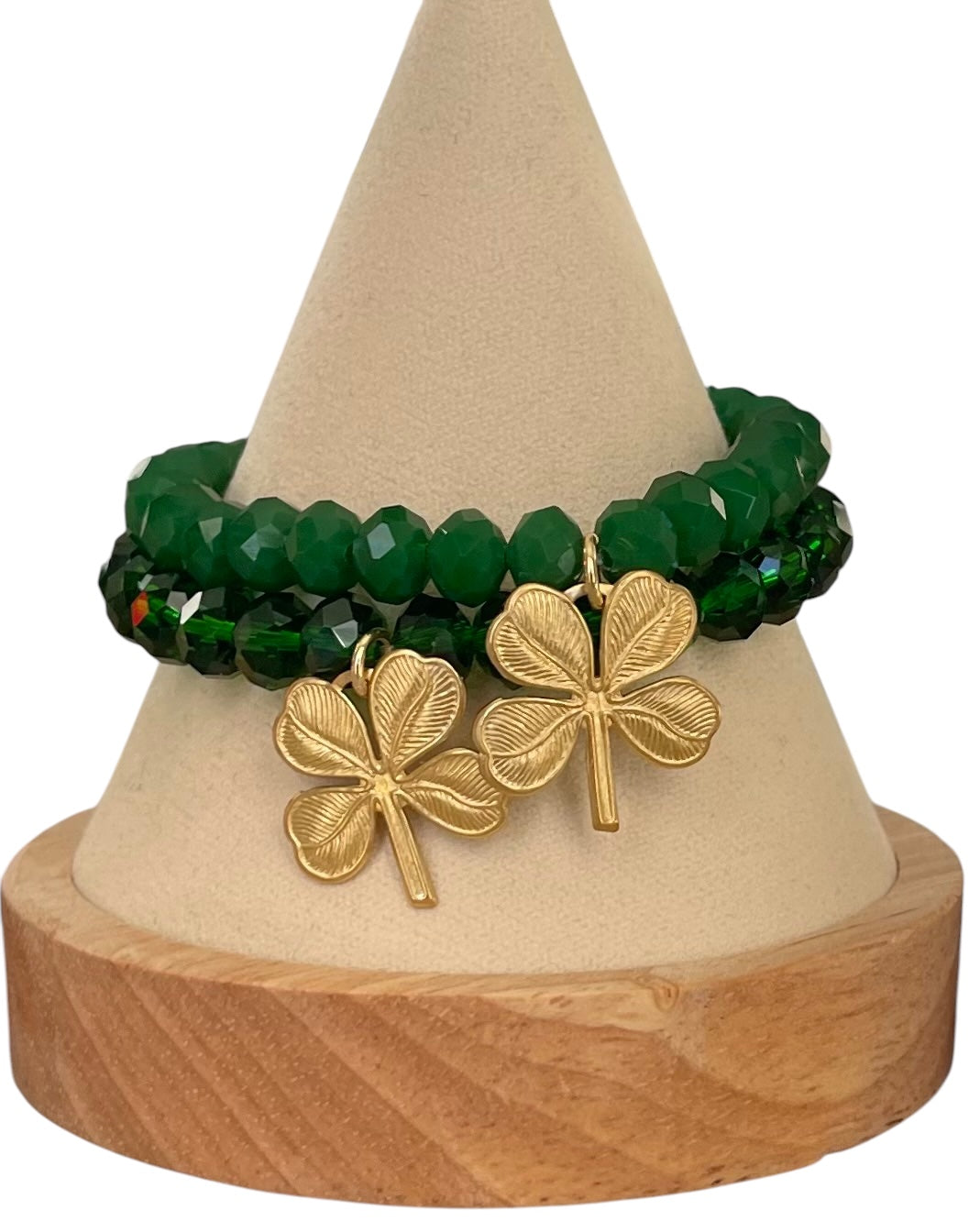 Lucky You Bracelet: Acrylic and glass beads—You choose! Also, Choose from 2 charms to make your bracelet custom FREE SHIPPING!