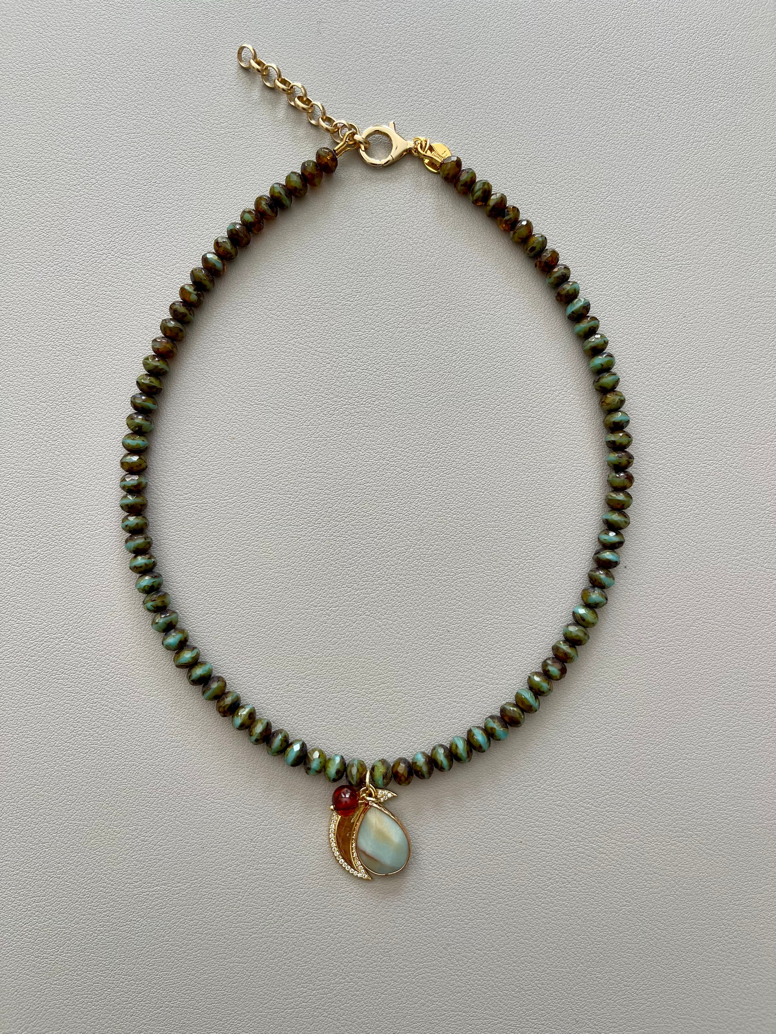 Amber Bay Necklace OOAK
