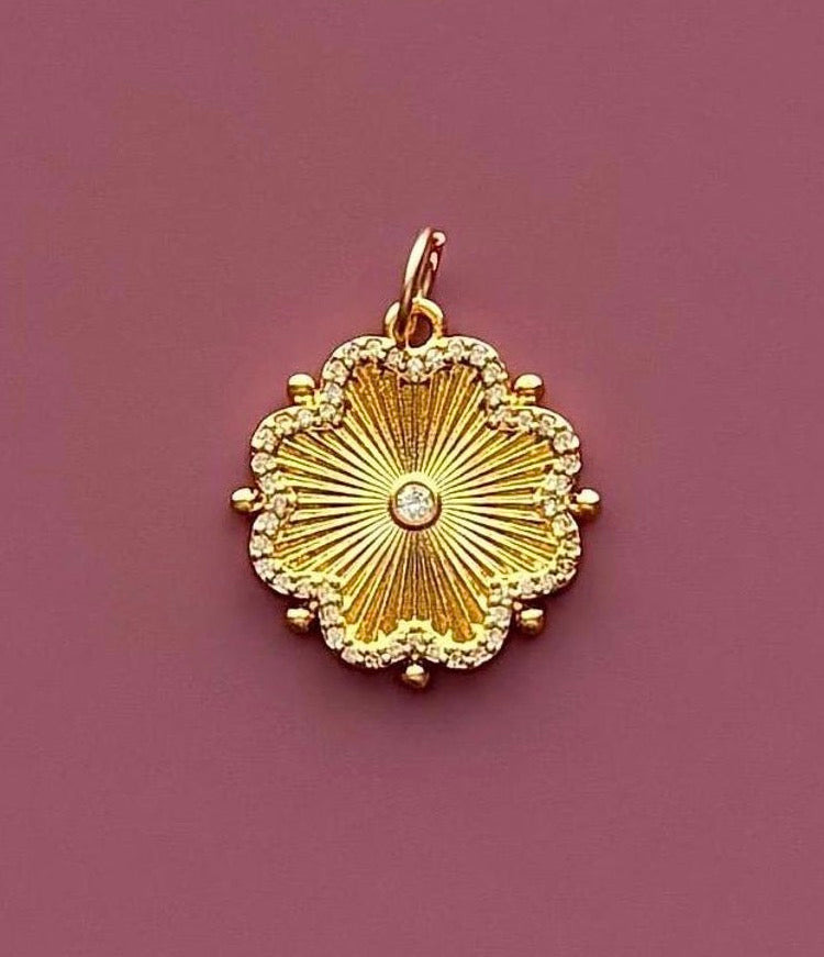 The Gilded Flower Necklace OOAK