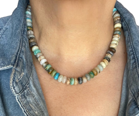 Beach Vibes Opal Necklace