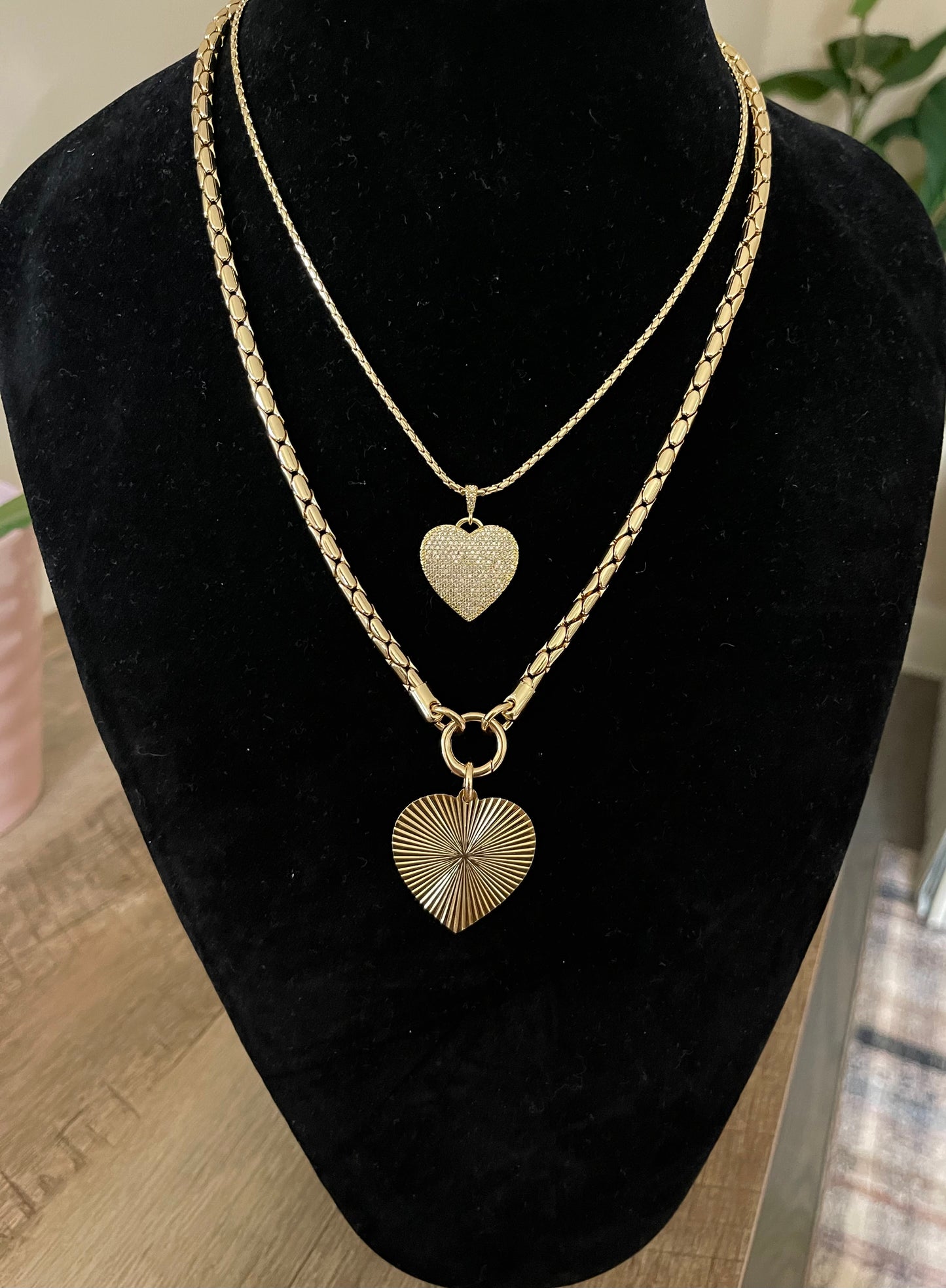 Pave Heart Classic Necklace