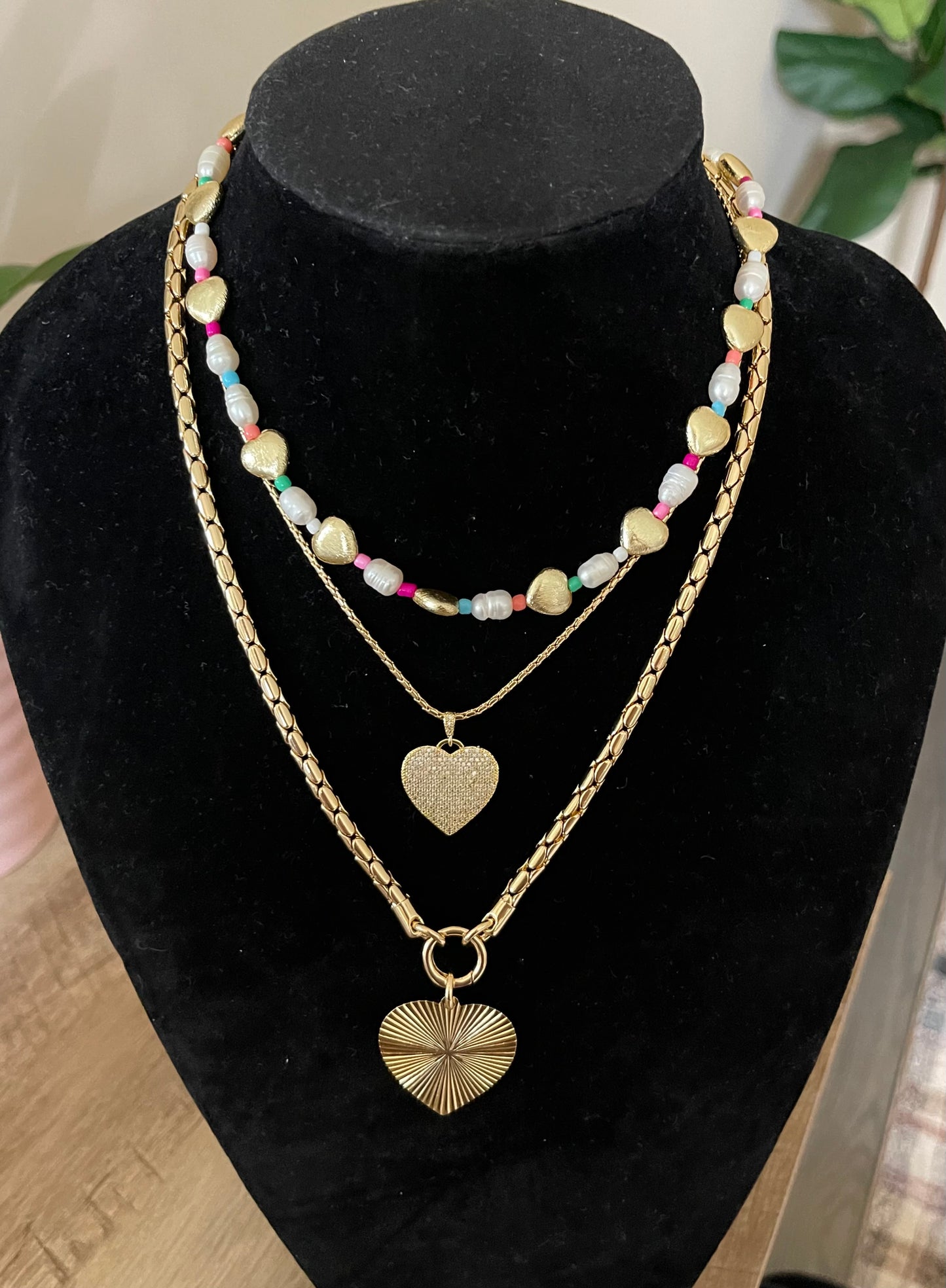 Pave Heart Classic Necklace