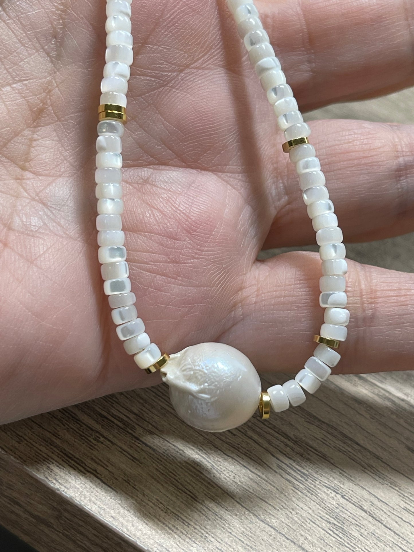 Marshmallow Coconut Necklace