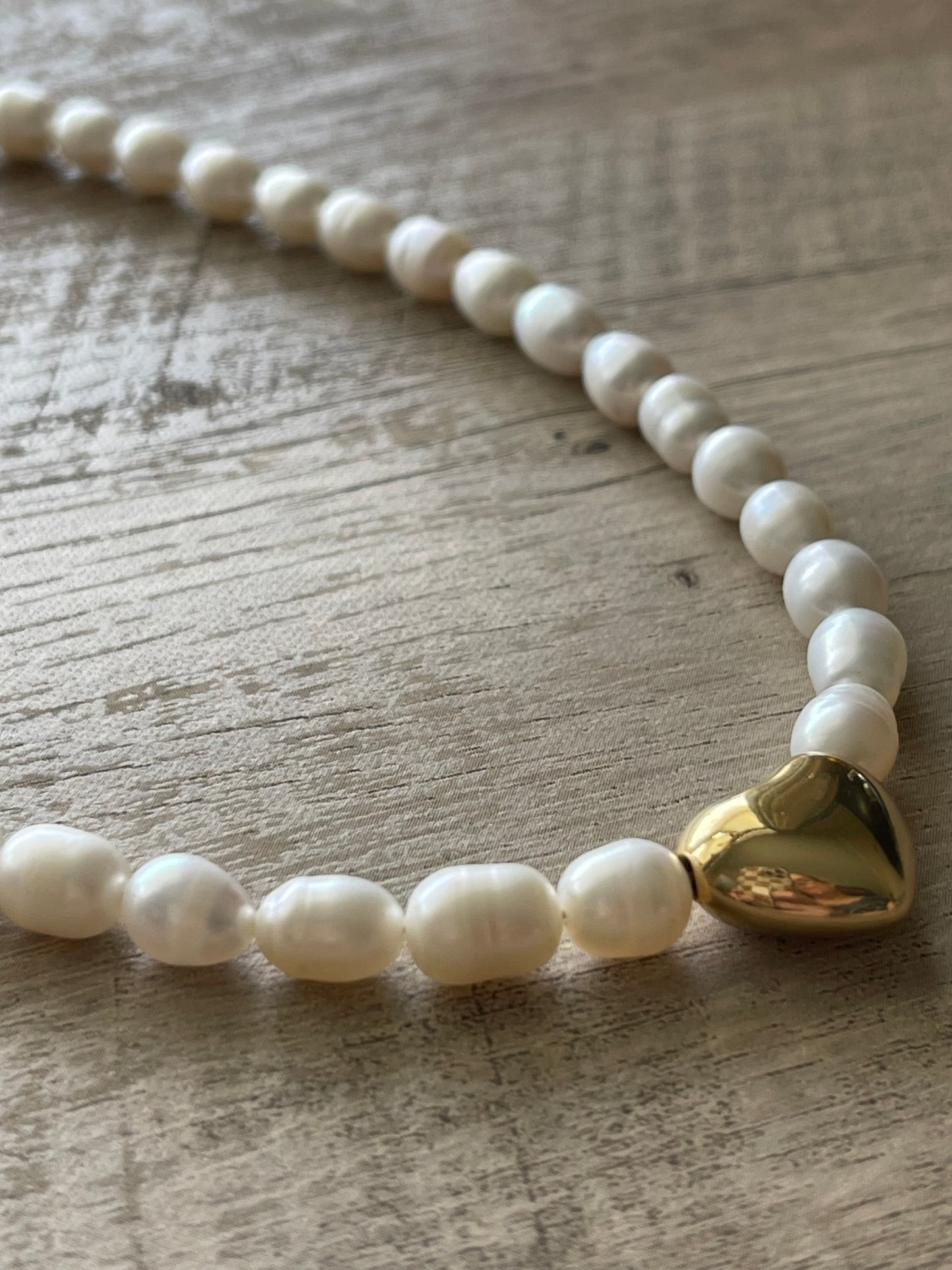 Hearty Love of Pearls Necklace